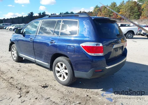 2013 Toyota Highlander Se V6 z USA, uszkodzony, nr VIN 5TDBK3EHXDS195353